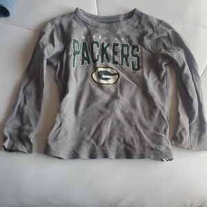 NFL Green Bay Packers Kids Gray Long Sleeve Shirt